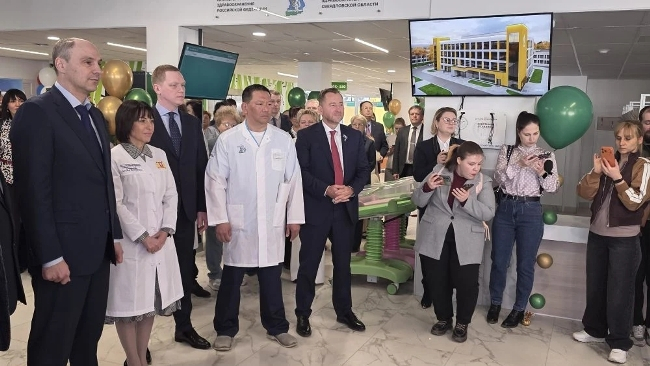 Открытие новой детской поликлиники в Березовском 